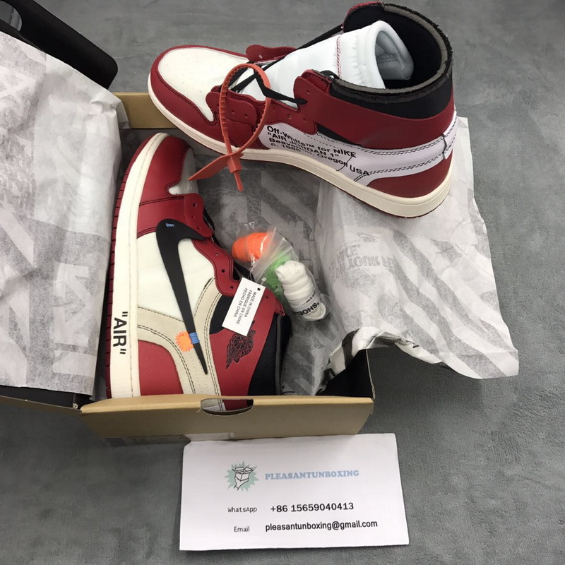 Authentic Air Jordan 1 Off White GS